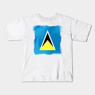 Saint Lucia artwork Kids T-Shirt